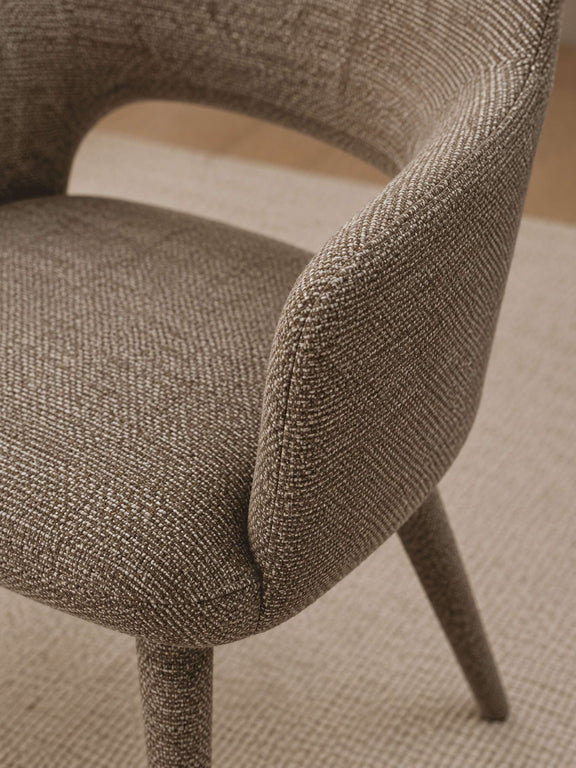 Hazel Taupe Textured Dining Chairs – Set of 2 – alternate view