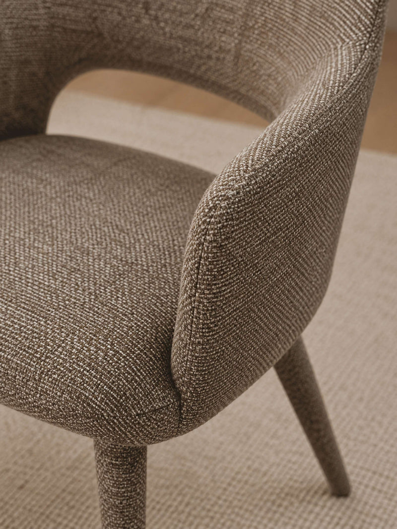 Hazel Taupe Textured Dining Chairs – Set of 2 – alternate view