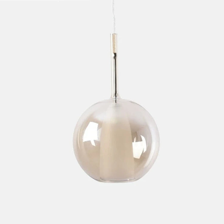 Minimalist glass hanging light Nordic design
