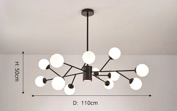 Designer Nordic branch chandelier dining room lighting