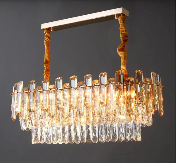 Luxury crystal pendant light for dining table
