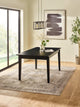 Knoxley Black Oak Rectangular 173–251cm Extending Dining Table – main view