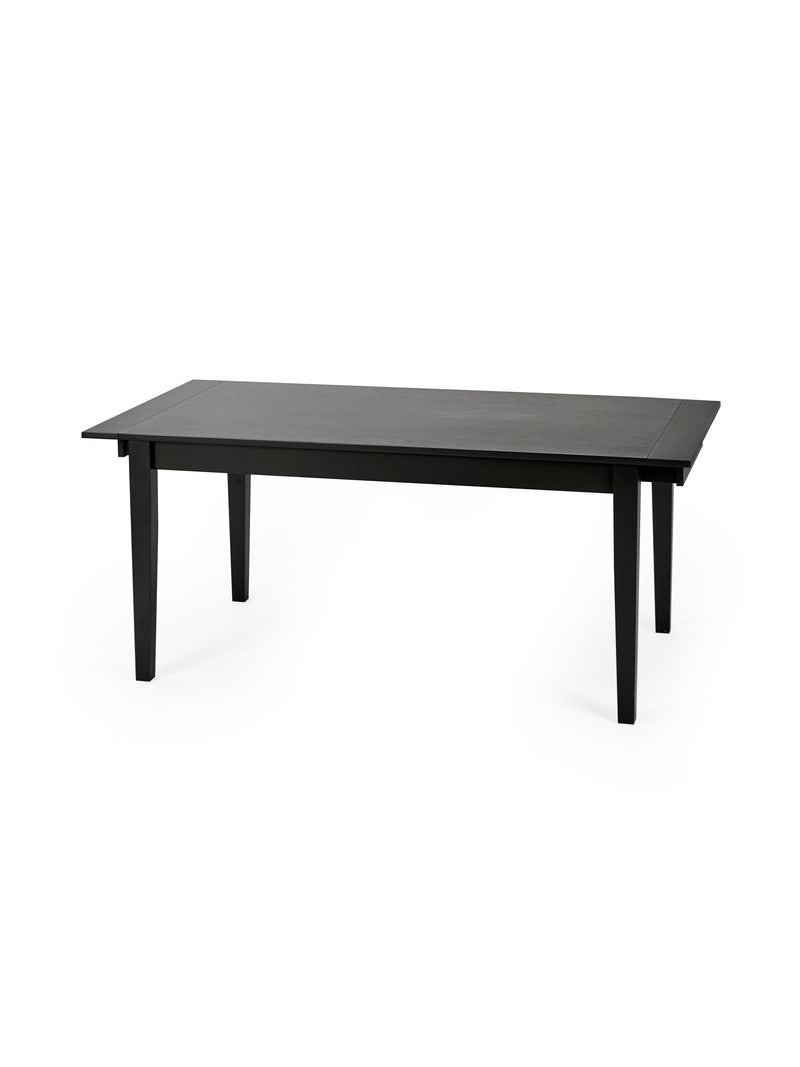 Knoxley Black Oak Rectangular 173–251cm Extending Dining Table – alternate view