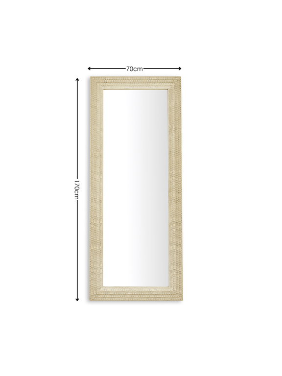 Alanis 170cm White Full-Length Leaning Mirror – dimensions diagram