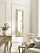 Alanis 130cm White Rectangular Wall Mirror – styled room view