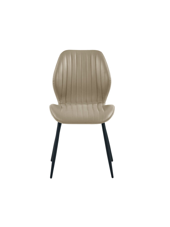 Morris Taupe Faux Leather Dining Chair (Set of 4) – alternate view