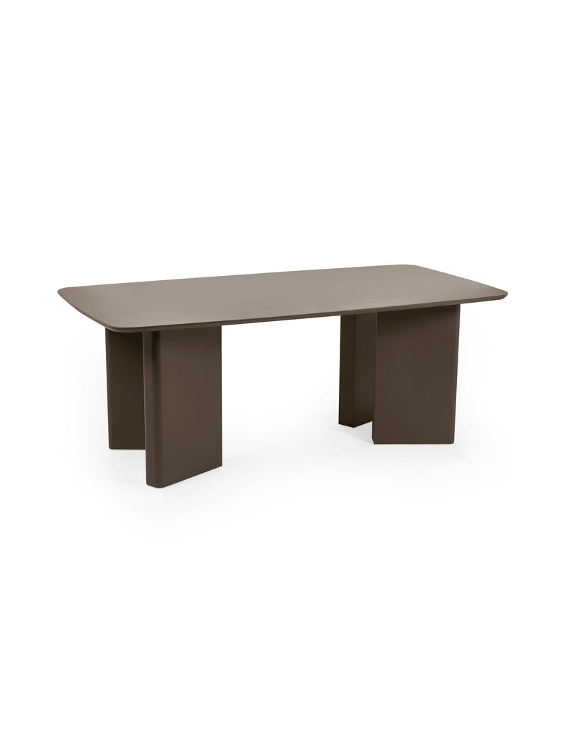Moro 200cm Chocolate Brown Dining Table – 4–6 Seater – alternate view