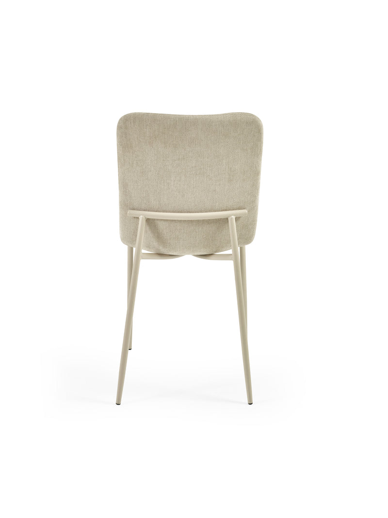 Nora Upholstered Dining Chair (Set of 4) – Cream Chenille – alternate view