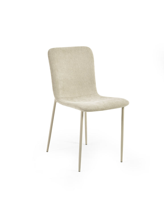 Nora Upholstered Dining Chair (Set of 4) – Cream Chenille – alternate view