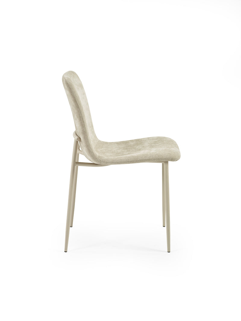 Nora Upholstered Dining Chair (Set of 4) – Cream Chenille – alternate view