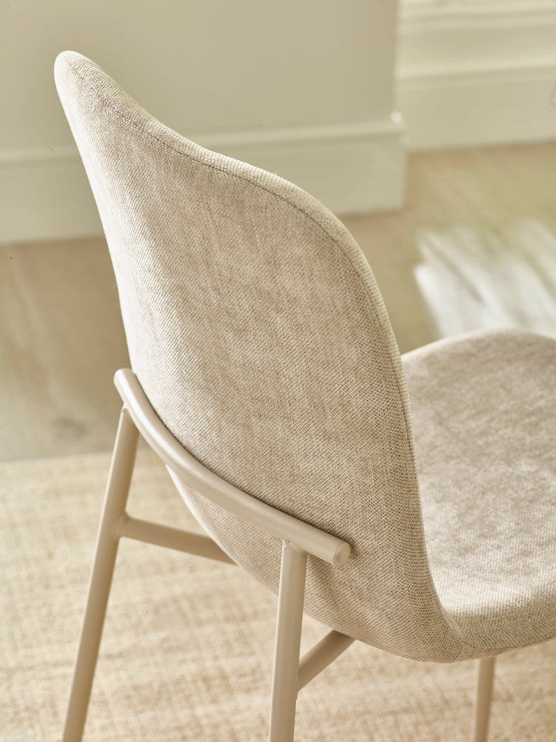 Nora Upholstered Dining Chair (Set of 4) – Cream Chenille – alternate view