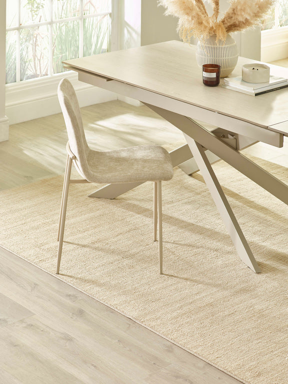 Nora Upholstered Dining Chair (Set of 4) – Cream Chenille – alternate view