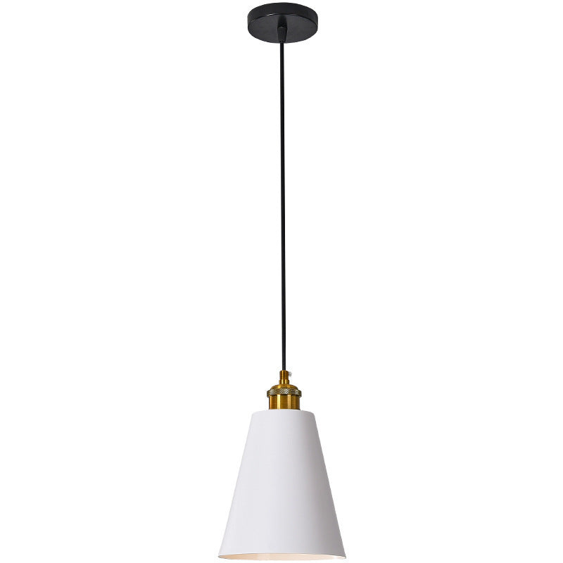 Modern industrial pendant light interior setting