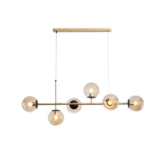 Nordic linear pendant lighting for dining room