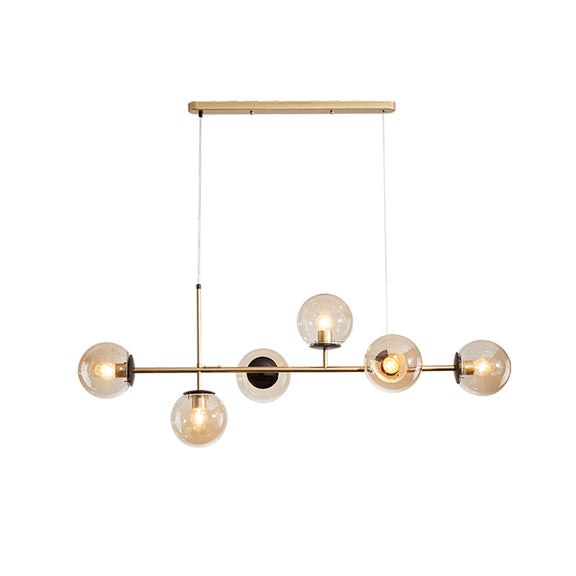Nordic linear pendant lighting for dining room