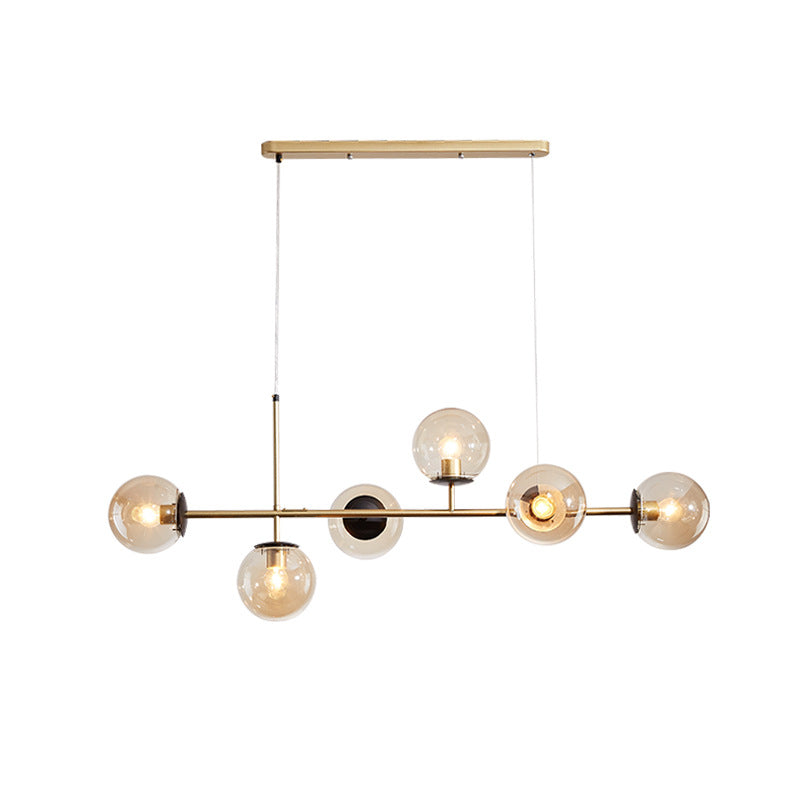 Nordic linear pendant lighting for dining room