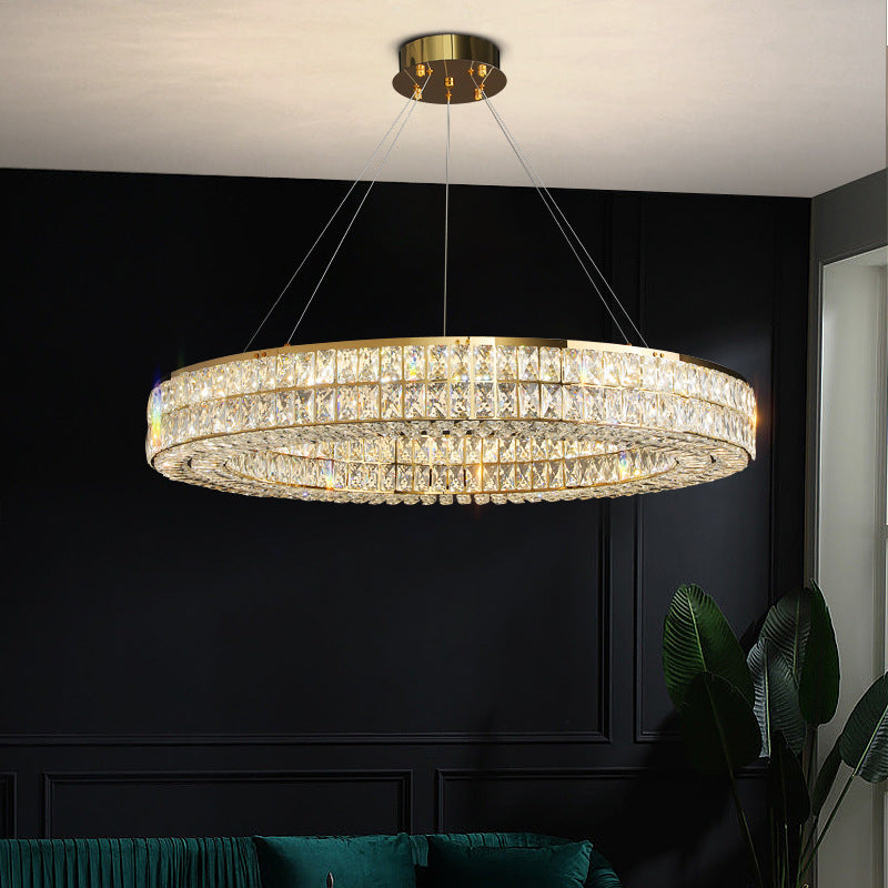 modern crystal chandelier kitchen island