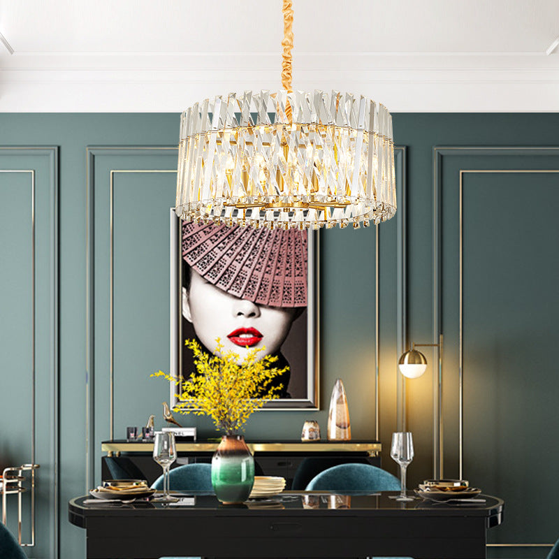 round crystal chandelier bedroom lighting