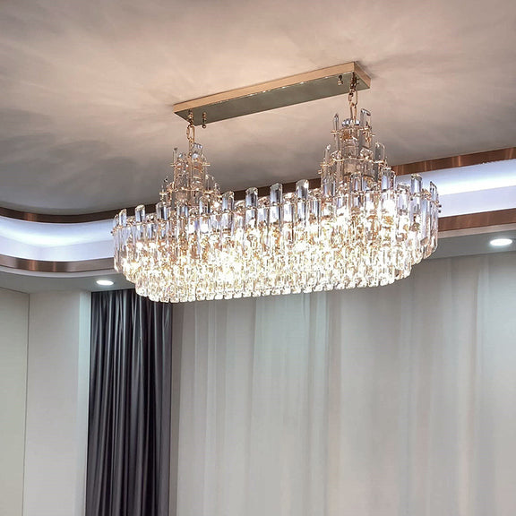 Luxury gold crystal chandelier for dining room