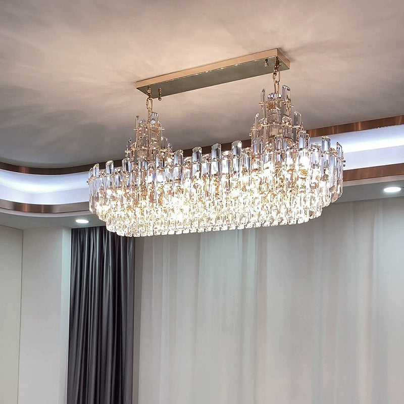 Luxury gold crystal chandelier for dining room