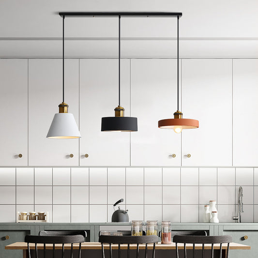 Minimalist cement look pendant light for café and bar