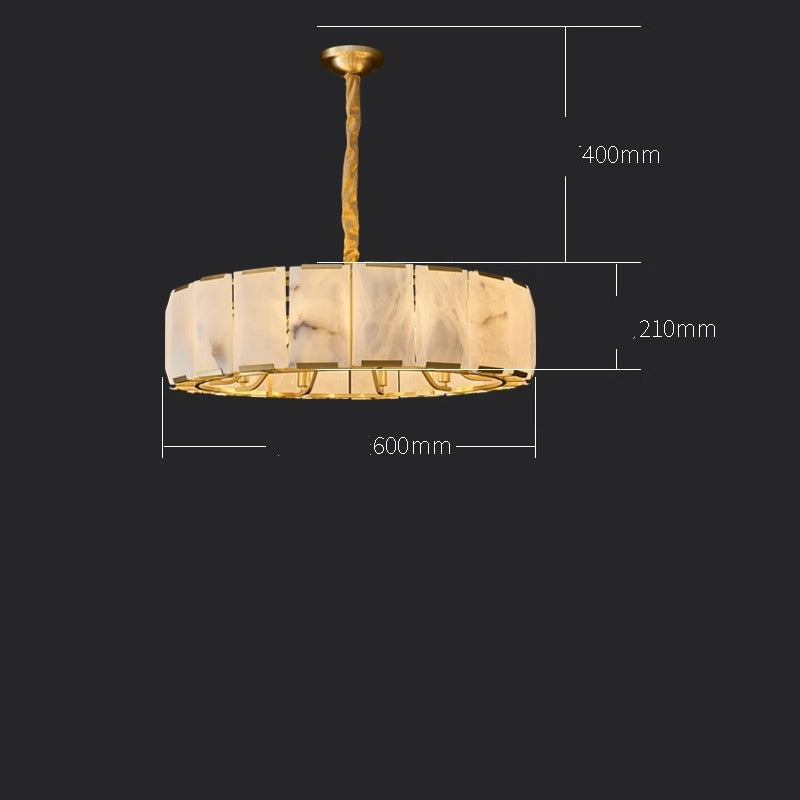 Decorative crystal ring chandelier for dining room lighting