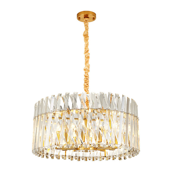 luxury crystal chandelier pendant front view