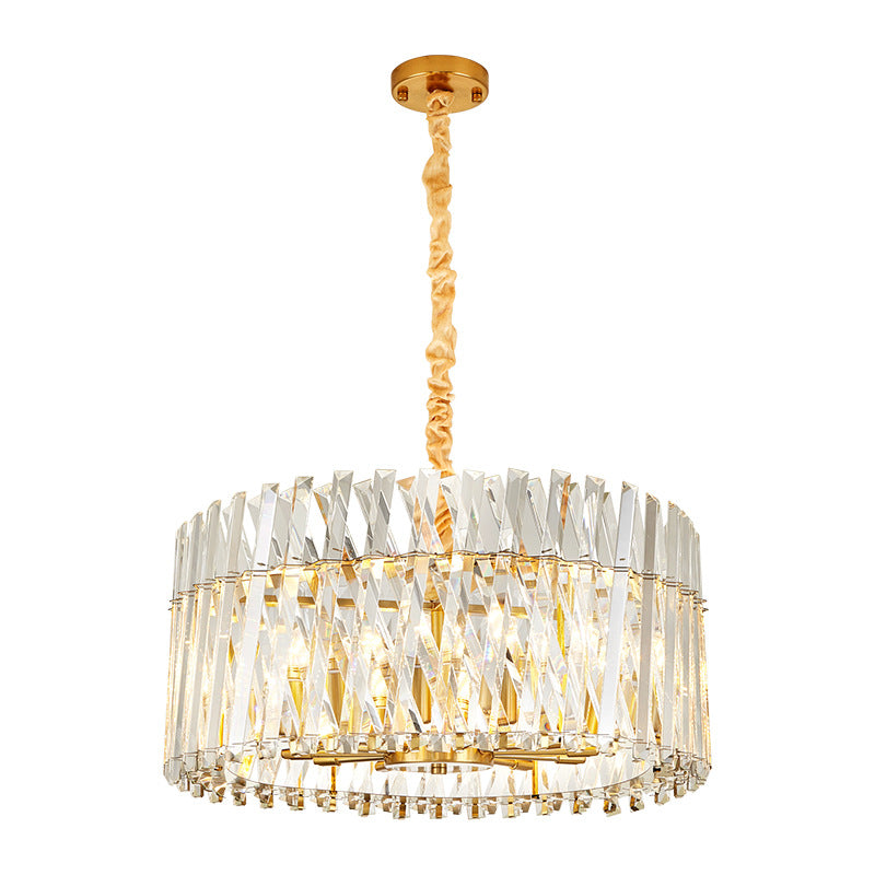 luxury crystal chandelier pendant front view