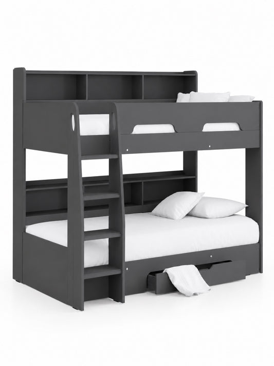 Orion Anthracite Bunk Bed with Storage – cut-out view