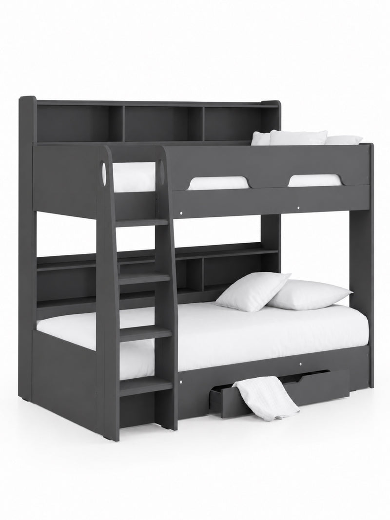 Orion Anthracite Bunk Bed with Storage – cut-out view