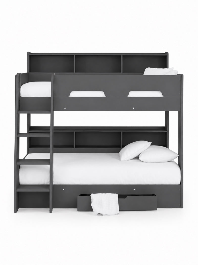 Orion Anthracite Bunk Bed with Storage – cut-out view