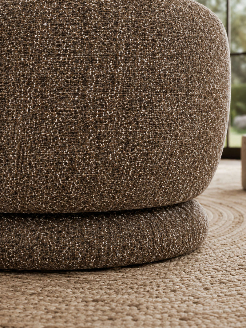 Orla Hazelnut Chenille Swivel Accent Chair – alternate view