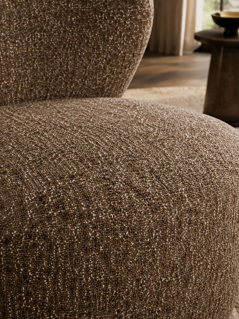 Orla Hazelnut Chenille Swivel Accent Chair – alternate view