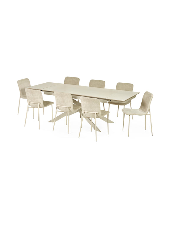 Osaka Stone Effect 160–200cm Rectangular Extending 6–8 Seater Dining Table – alternate view