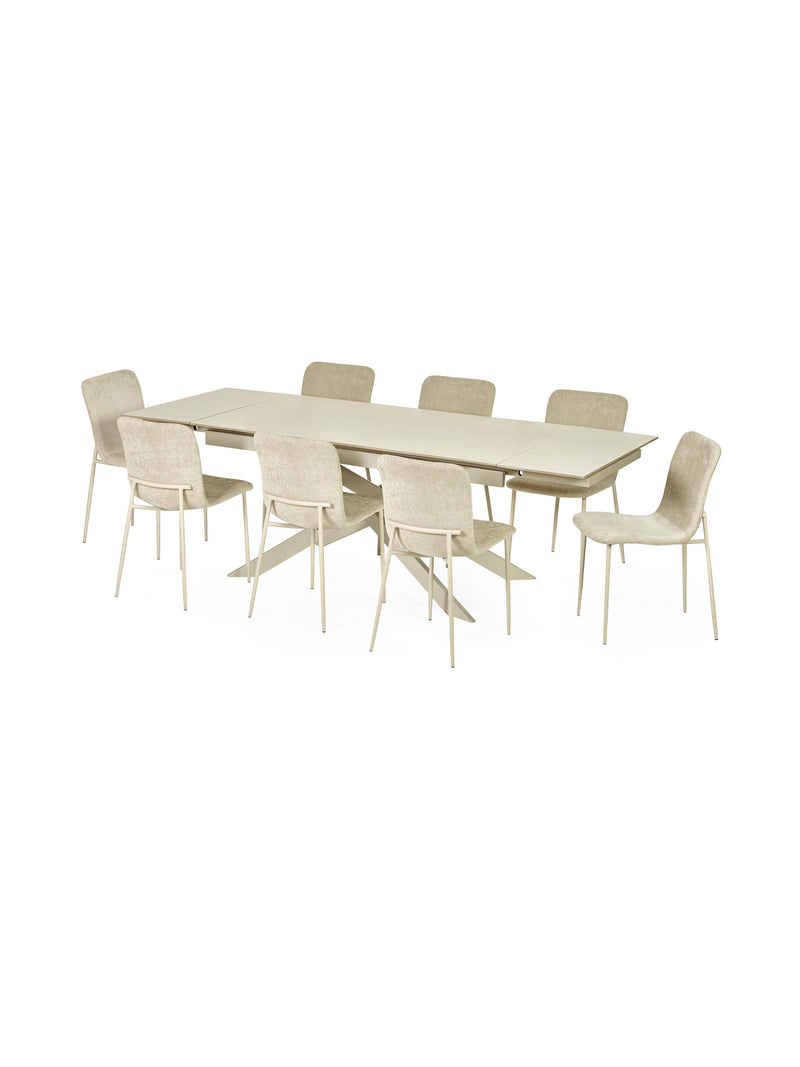 Osaka Stone Effect 160–200cm Rectangular Extending 6–8 Seater Dining Table – alternate view