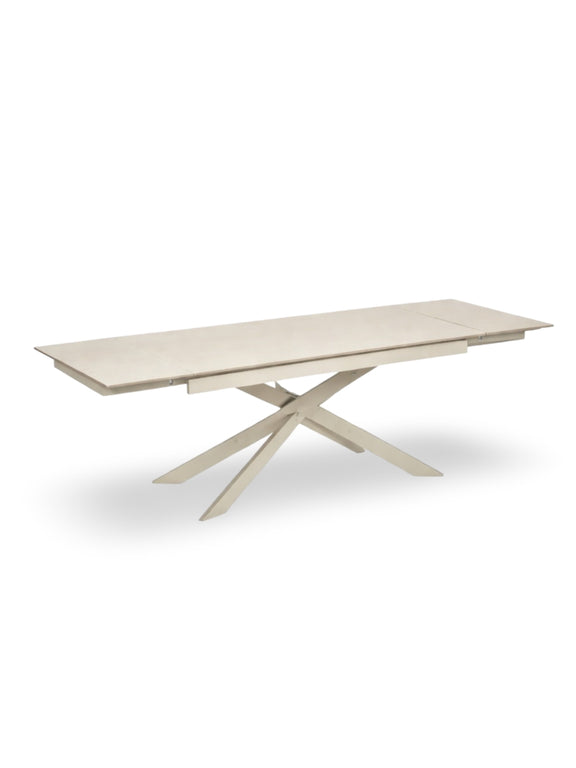 Osaka Stone Effect 160–200cm Rectangular Extending 6–8 Seater Dining Table – alternate view
