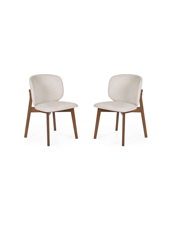 Portland Cream Chenille Dining Chairs – Set of 2 – alternate view
