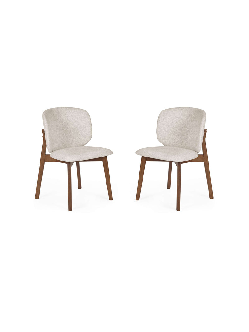 Portland Cream Chenille Dining Chairs – Set of 2 – alternate view