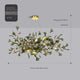 Coffee finish designer chandelier in organic style
