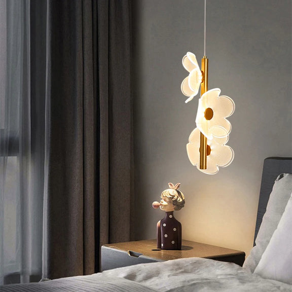 Modern floral LED chandelier for kids room