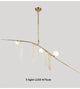 Designer gold tassel pendant light living room