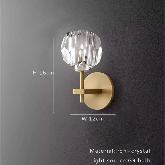 Modern dining table chandelier with clear crystal globes