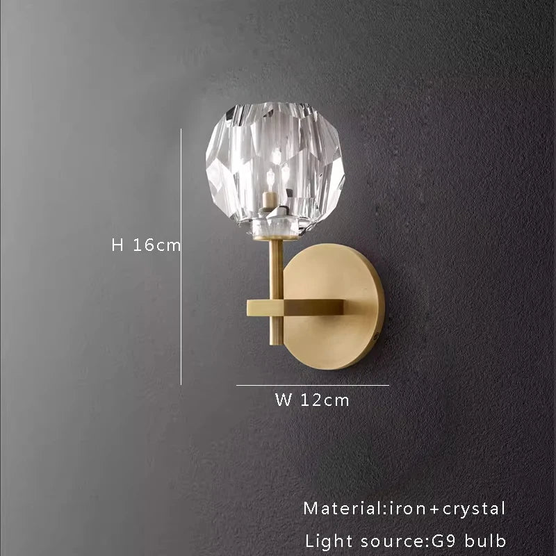 Modern dining table chandelier with clear crystal globes