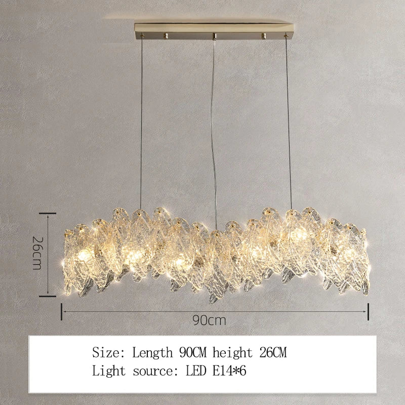 contemporary crystal ring ceiling light