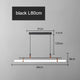 Minimalist linear tube pendant dining table