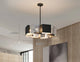 Post modern circular LED pendant living room