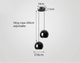Adjustable cord bedside pendant FLCTD0106