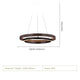 Minimalist Nordic ring LED chandelier living room