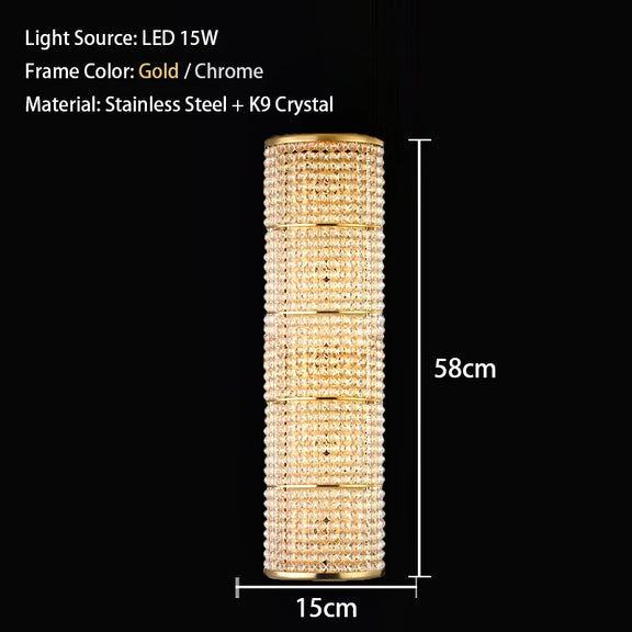 modern ring chandelier suspended view