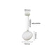 Minimalist hanging foyer chandelier with white globes